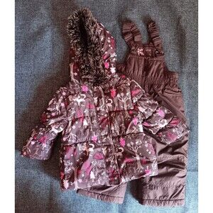 Jacket And Pants 12 Months Girls Joe Fresh Winter Coat Snow Pants Brown Deer